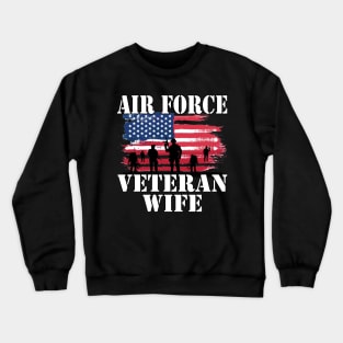 Air Force Veteran Wife Crewneck Sweatshirt